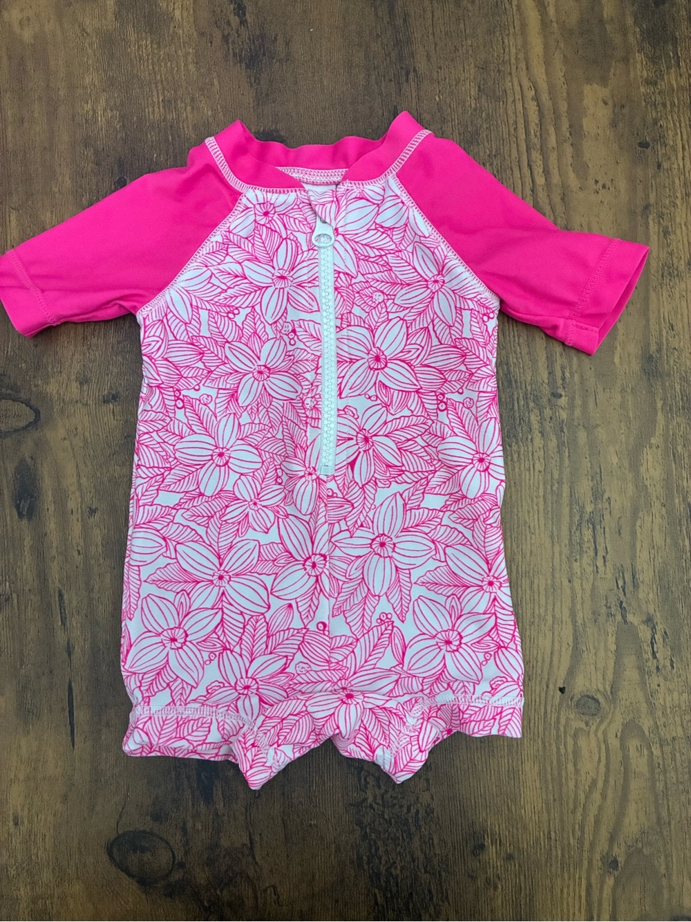 Old Navy 0-3M Rash Guard One-Piece Swimsuit